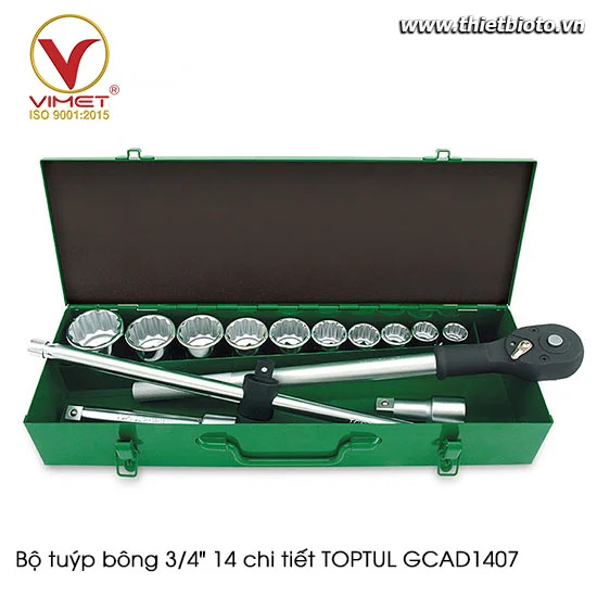 Bộ tuýp bông 3/4" 14 chi tiết TOPTUL GCAD1407