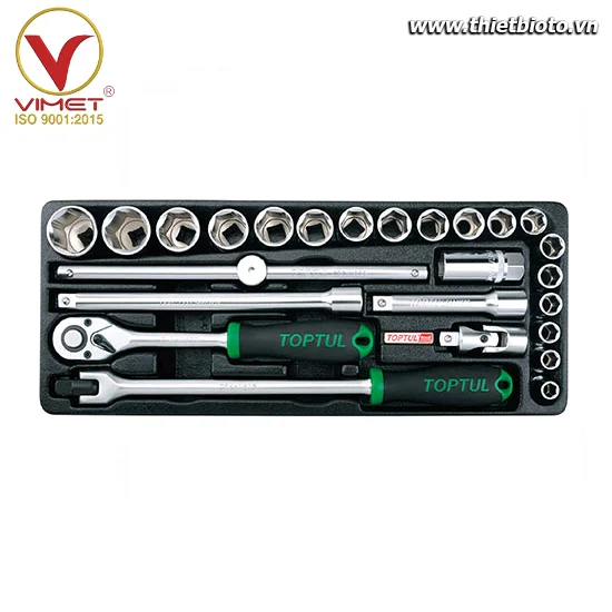 Bộ tuýp lục giác 1/2" 25 chi tiết ( hệ mét ) TOPTUL GCAT2507