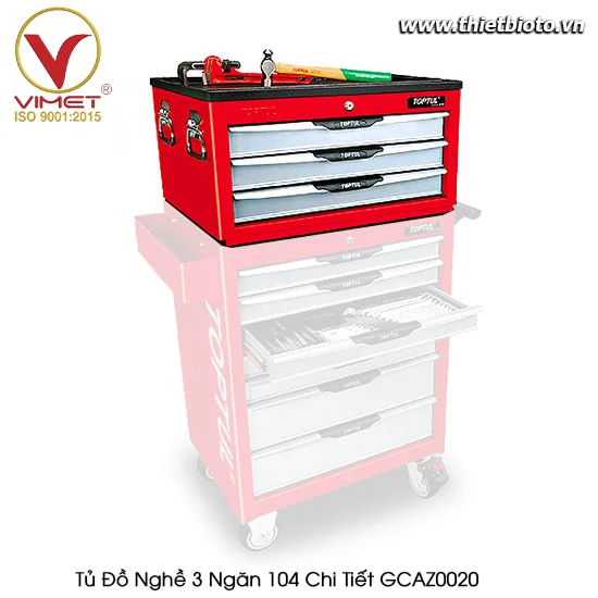 Tủ Đồ Nghề 3 Ngăn 104 Chi Tiết TOPTUL GCAZ0020