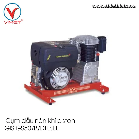 Cụm đầu nén khí piston truyền động động cơ xăng GIS