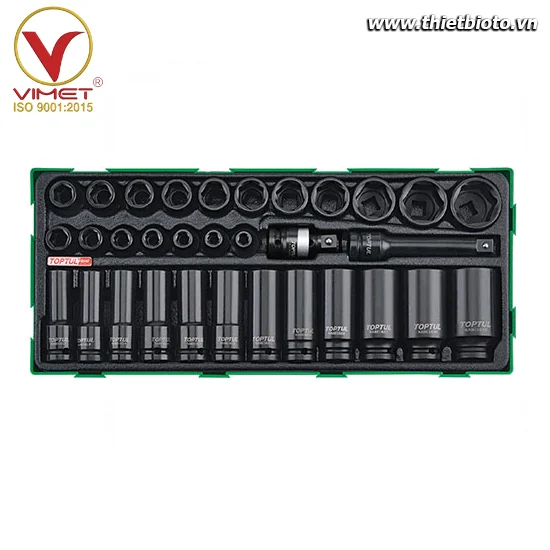 Bộ đầu tuýp đen toptul GTB3222