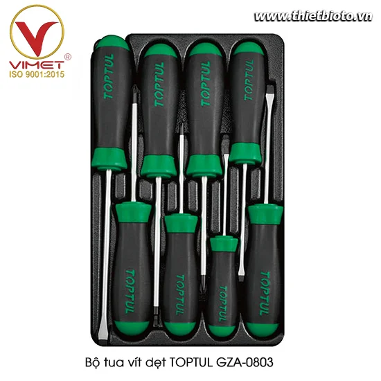 Bộ tua vít dẹt TOPTUL GZA-0803
