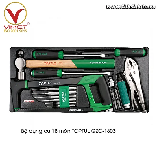 Bộ dụng cụ 18 món TOPTUL GZC-1803