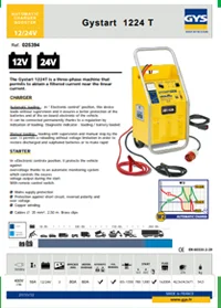 Máy nạp ắc quy và khởi động Gystart 1224T