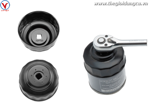 Cảo lọc dầu 76mm 30 cạnh TOPTUL JDAH7630