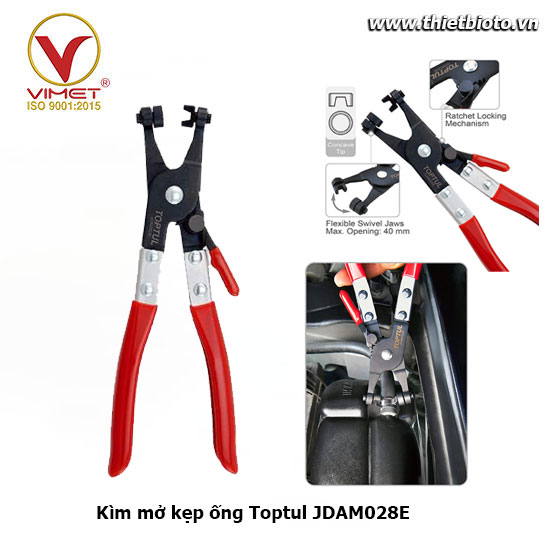 Kìm mở kẹp ống Toptul JDAM028E
