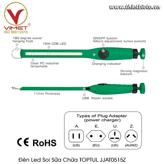 Đèn led soi sửa chữa TOPTUL JJAT0515Z