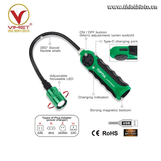 Đèn soi sửa chữa Toptul JJAT0605