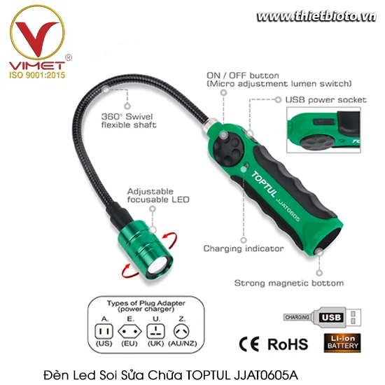 Đèn led soi sửa chữa TOPTUL JJAT0605A