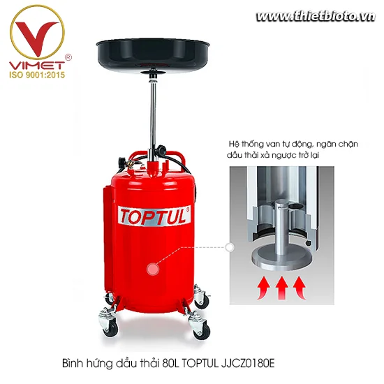 Bình hứng dầu thải 80L TOPTUL JJCZ0180E
