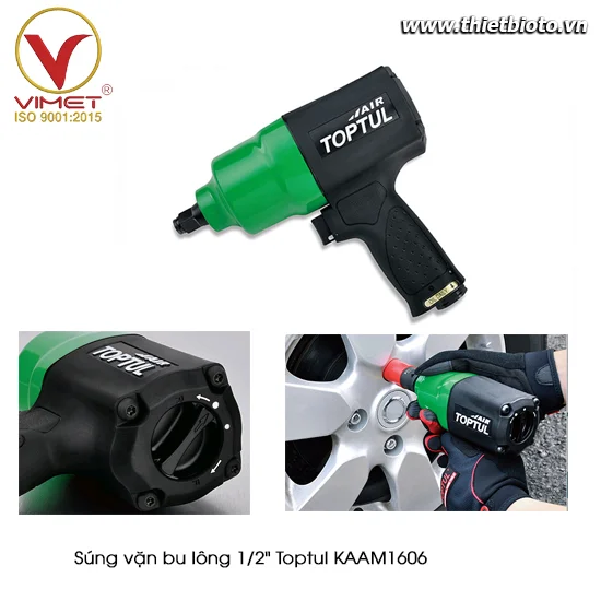 Súng vặn bu lông 1/2" Toptul KAAM1606
