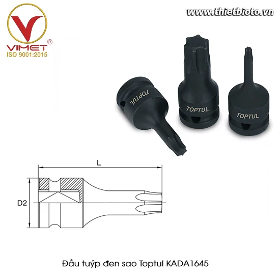 Đầu tuýp đen sao TOPTUL KADA1645