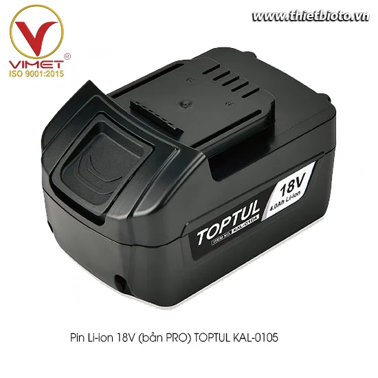 Pin Li-ion 18V (bản PRO) TOPTUL KAL-0105