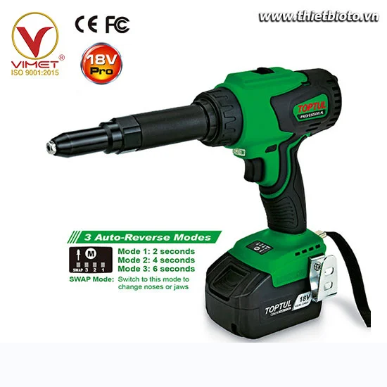 Máy bắn rive pin TOPTUL KPR-064ME