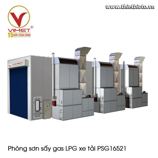 Phòng sơn sấy gas LPG xe tải VIMET PSG16521