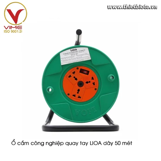 Ổ cắm công nghiệp quay tay LIOA dây 50 mét