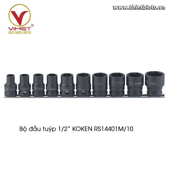 Bộ đầu tuýp 1/2” KOKEN RS14401M/10