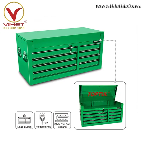 Tủ chứa dụng cụ đồ nghề 8 ngăn Toptul TBAA0801