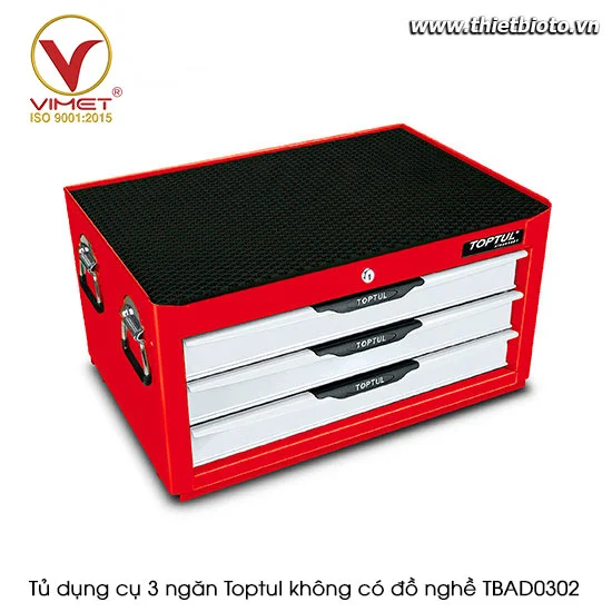 Tủ dụng cụ 3 ngăn Toptul không có đồ nghề TBAD0302