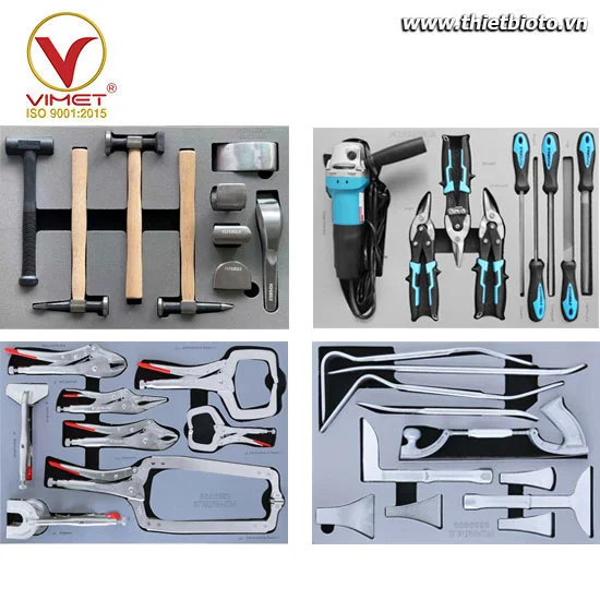 Bộ dụng cụ sửa chữa đồng sơn 38 chi tiết VIMET TMT04381