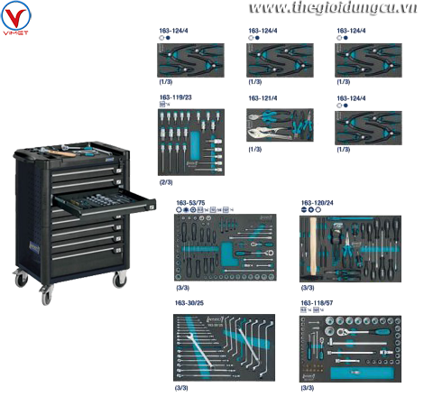 Tủ đồ nghề 8 ngăn Hazet