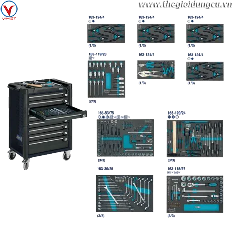 Tủ đồ nghề 8 ngăn Hazet