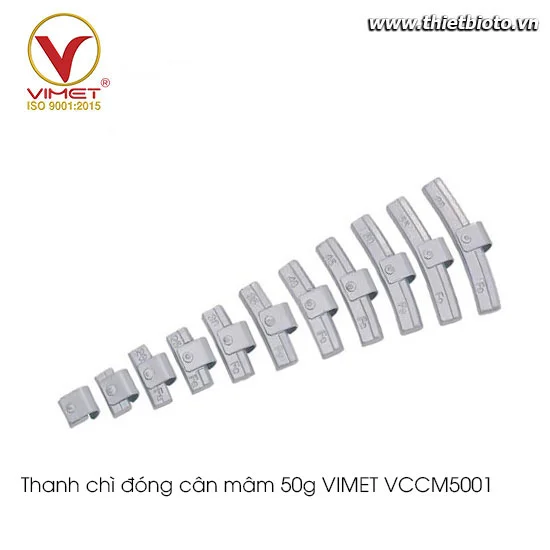 Thanh chì đóng cân mâm 50g VIMET VCCM5001
