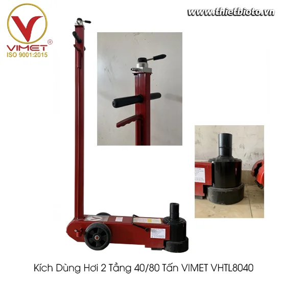 Kích Dùng Hơi 2 Tầng 40/80 Tấn