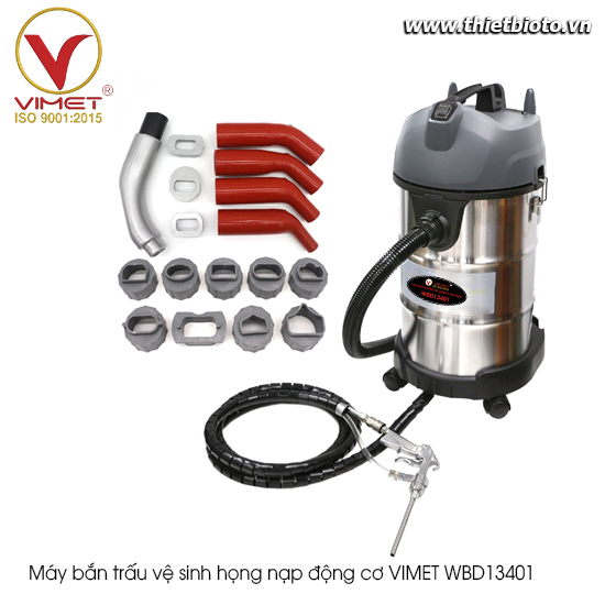 Máy bắn trấu vệ sinh họng nạp động cơ VIMET WBD13401