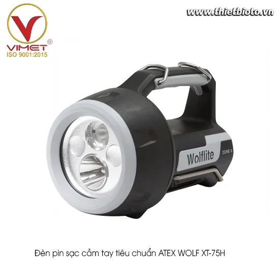 Đèn pin sạc cầm tay tiêu chuẩn ATEX WOLF XT-75H