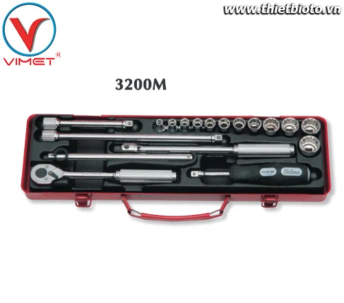 Bộ cần xiết và đầu tuýp 18pcs Koken 3200M
