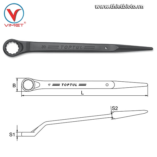 Cờ lê đuôi chuột 17mm 