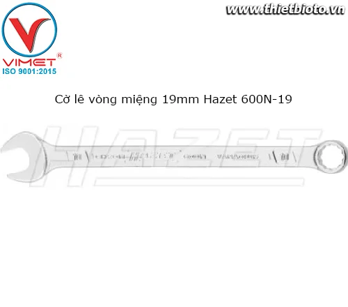 Cờ lê vòng miệng 19mm Hazet 600N-19