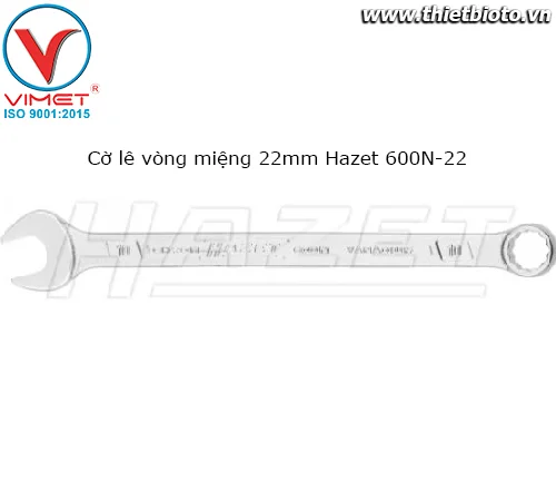 Cờ lê vòng miệng 22mm Hazet 600N-22