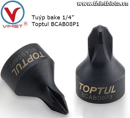 Đầu tuýp bake đặc 1/4" Toptul BCAB08P1