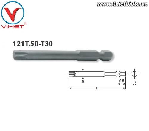Đầu tuýp lục giác T30 Koken 121T.50-T30