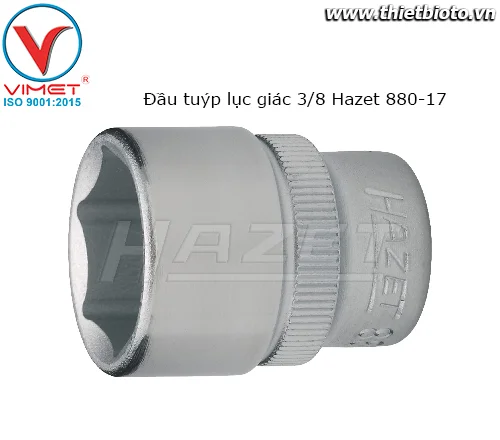 Đầu tuýp lục giác 3/8 Hazet 880-17