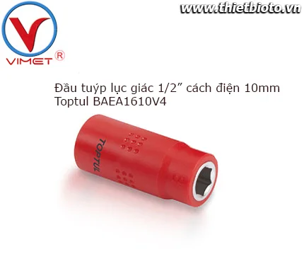 Đầu tuýp lục giác 1/2" cách điện Toptul BAEA1610V4