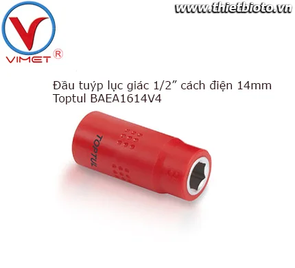 Đầu tuýp lục giác 1/2" cách điện Toptul BAEA1614V4