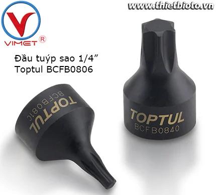 Đầu tuýp sao 1/4" Toptul BCFB0806