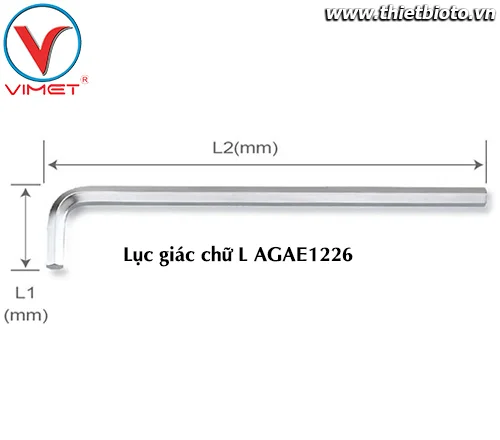 Lục giác chữ L (dài) 12mm TOPTUL AGAE1226