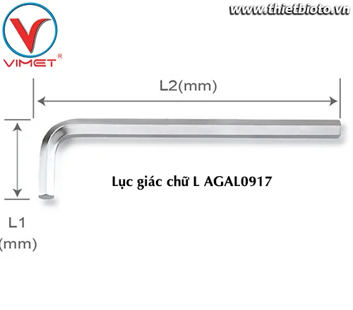 Lục giác chữ L (dài) 9mm TOPTUL AGAL0917