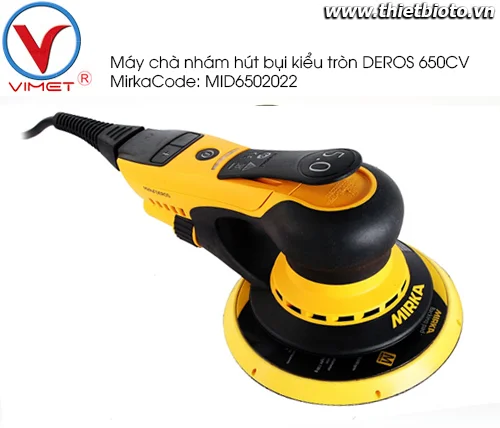Máy chà nhám hút bụi kiểu tròn Mirka DEROS 650CV