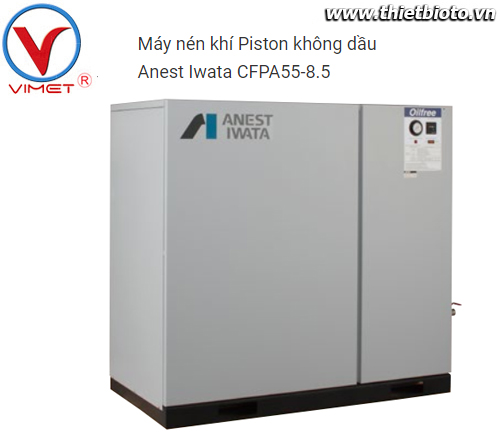 Máy nén khí Piston không dầu Anest Iwata CFPA55-8.5