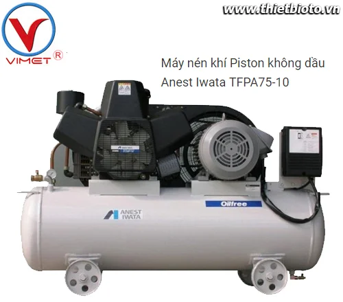 Máy nén khí Piston không dầu Anest Iwata TFPA75-10