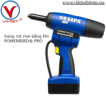 Súng rút đinh rive bằng Pin POWERBIRD® PRO