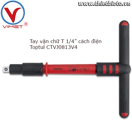 Tay vặn chữ T 1/4" cách điện Toptul CTVJ0813V4
