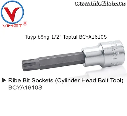 Tuýp bông 1/2" Toptul BCYA1610S
