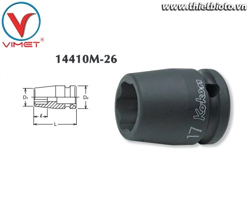 Đầu tuýp sao 26mm Koken 14410M-26