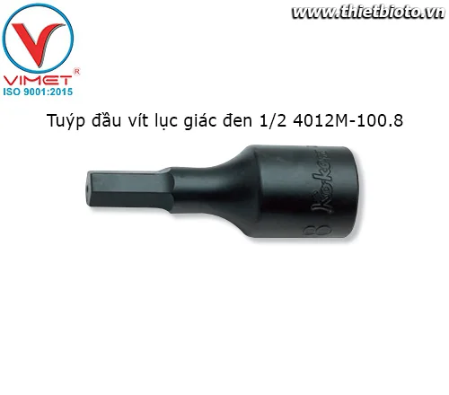 Tuýp đầu vít lục giác đen 1/2 4012M-100.8